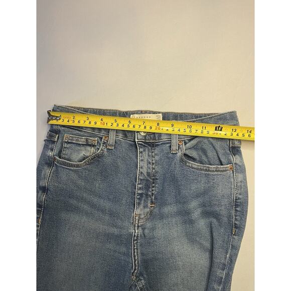 Top shop Moto Jamie Jeans Size 30 Medium Wash Ankle Length - Picture 4 of 7